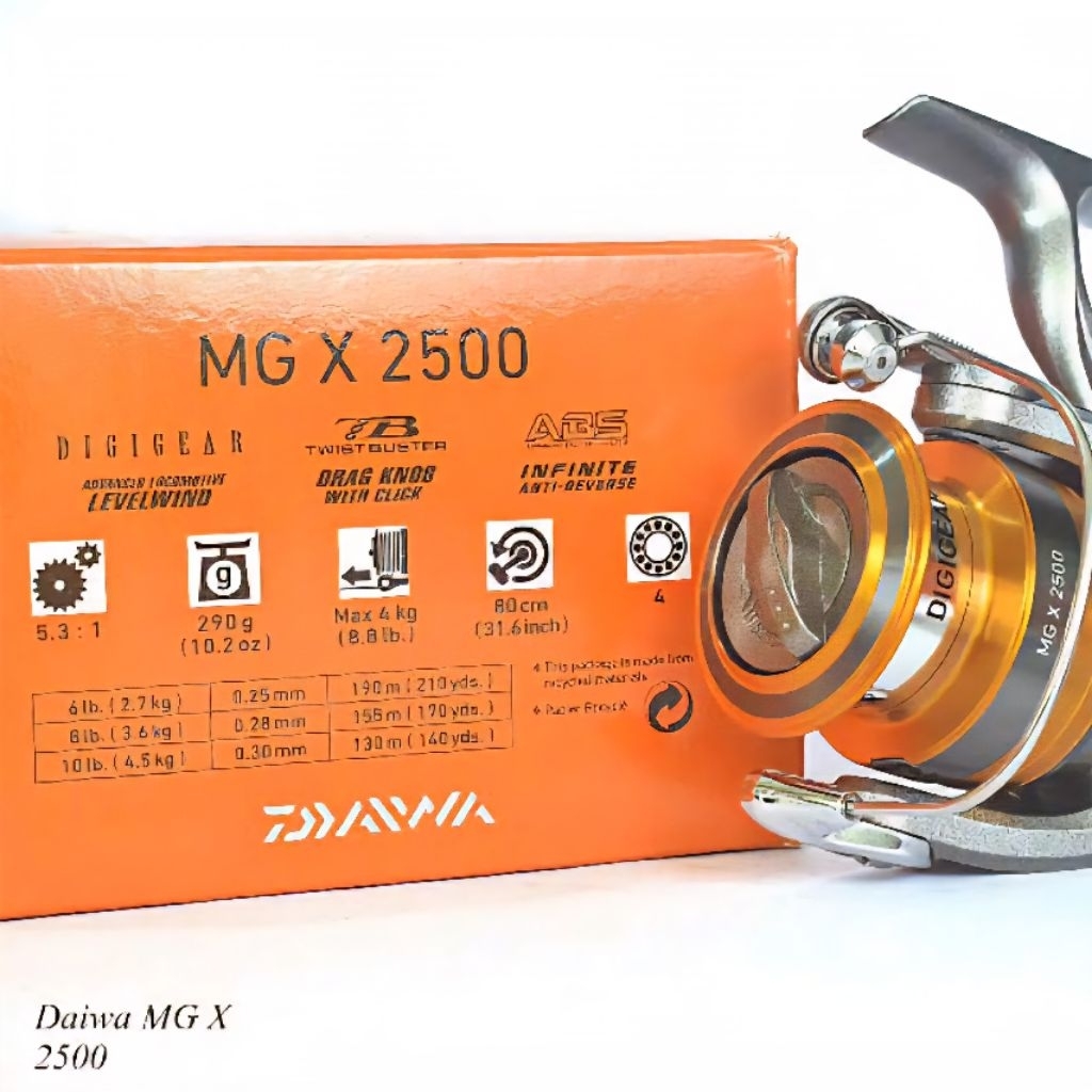 reel daiwa mg x 2500 made in vietnam