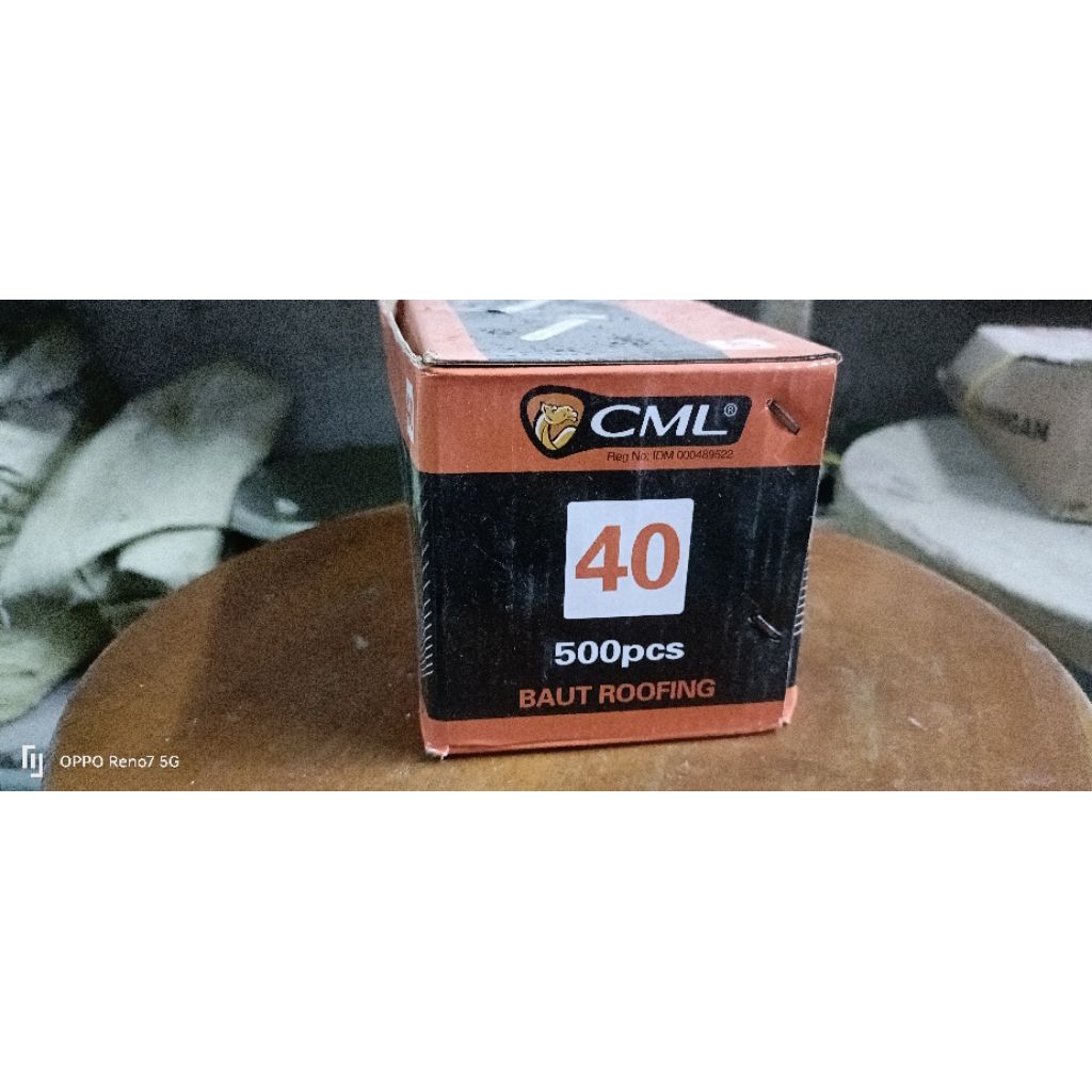 CAMEL BAUT ROOFING BAJA RINGAN UKURAN (8mili) 12x40CM PERBOX ISI 500PC