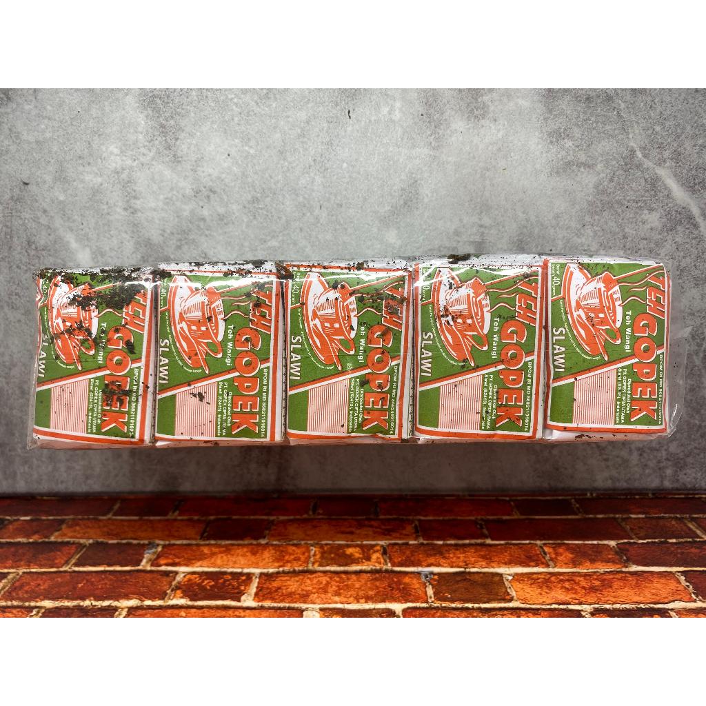 

Teh Gopek 1 Pres isi 10 pcs berat 40gr teh racikan khas solo