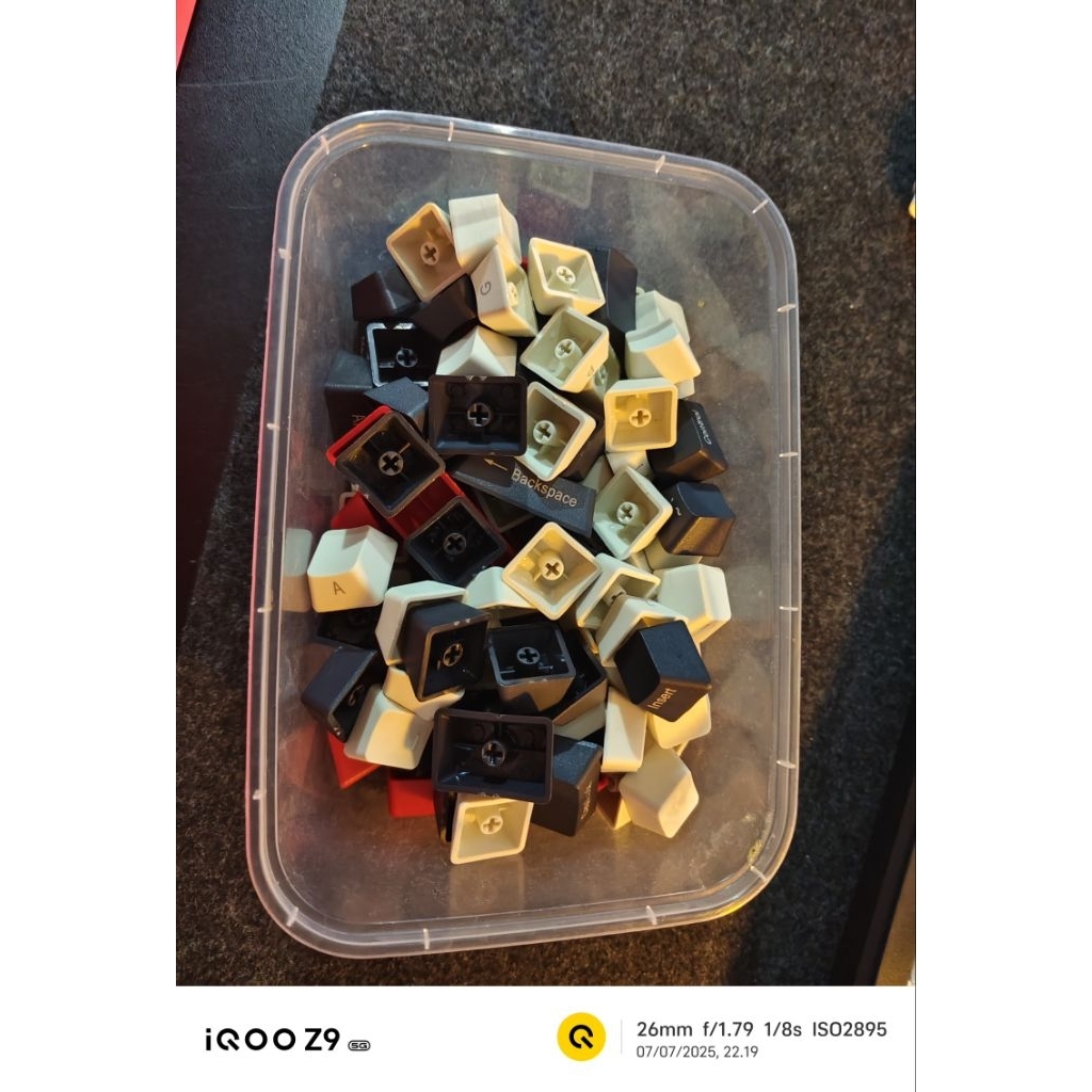 Keycaps PBT Side Letters, PBT Single Shot, OEM Profile