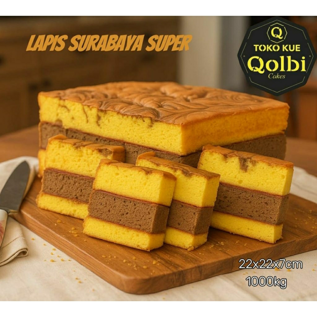 

(Khusus DKI jakarta jabodetabek) Bolu surabaya ukuran 22x22cm