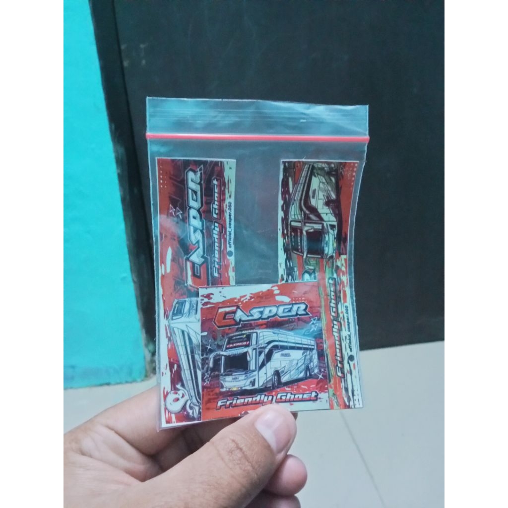 STIKER BUS ASYROF ( CASPER ) VINLYGRAFTAC ANTI AIR