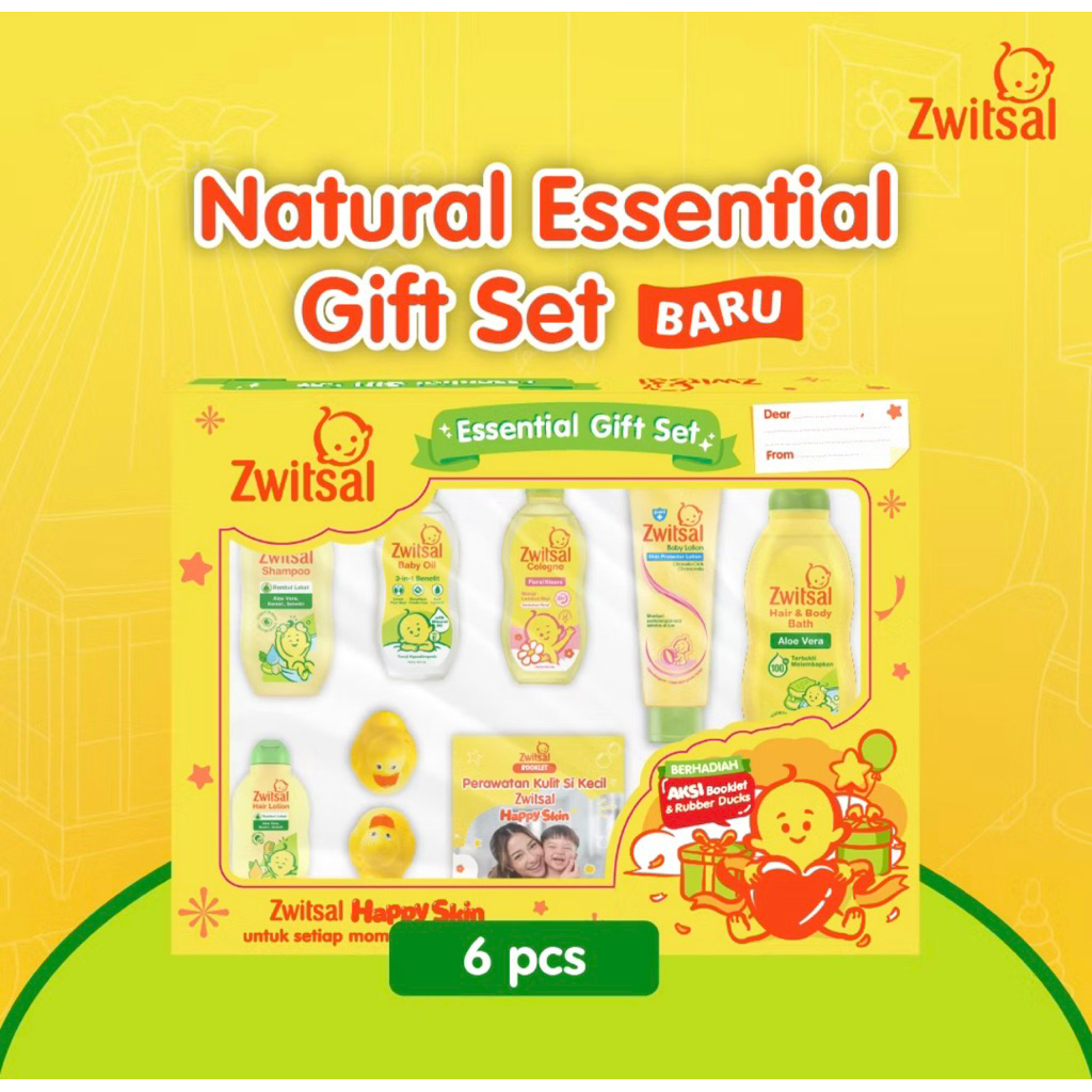ZWITSAL-GIFT BOX ALAT PERLENGKAPAN MANDI BAYI GIFT BOX MURAH