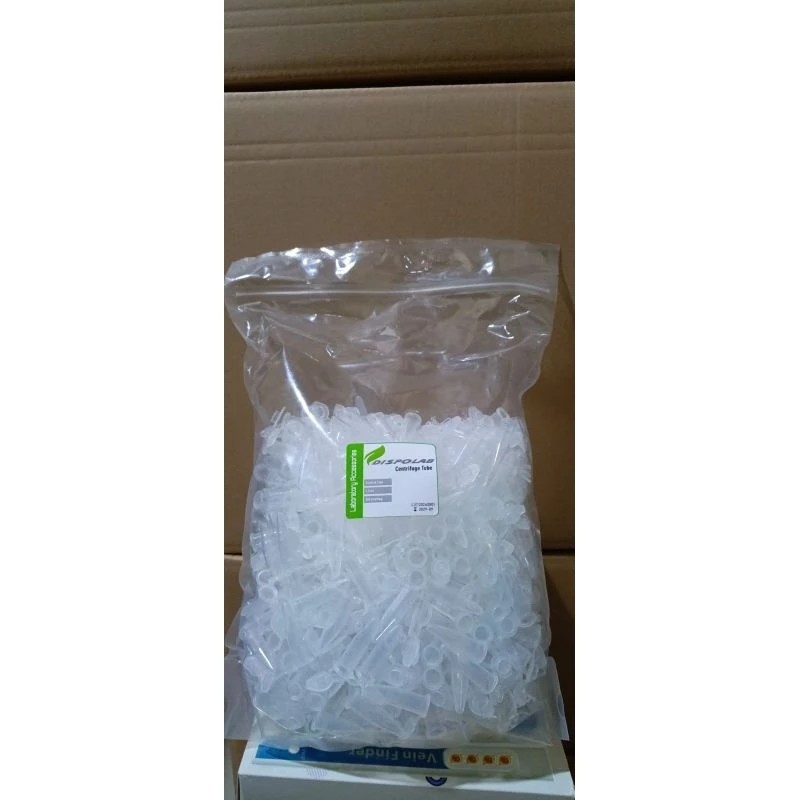 PCr Tube 1,5ml Microtube 1.5ml Cup Sample 1,5ml Tabung Eppendorf 1,5ml Isi 500pcs Sterile