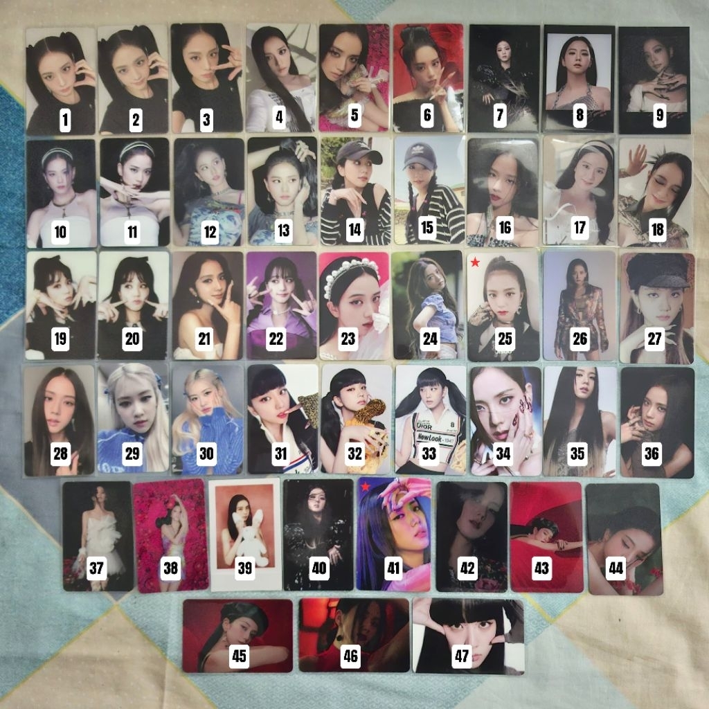 Jisoo Blackpink Official PC/Photocard POB Ktown Appmus Born Pink, Me/Flower, Square Up