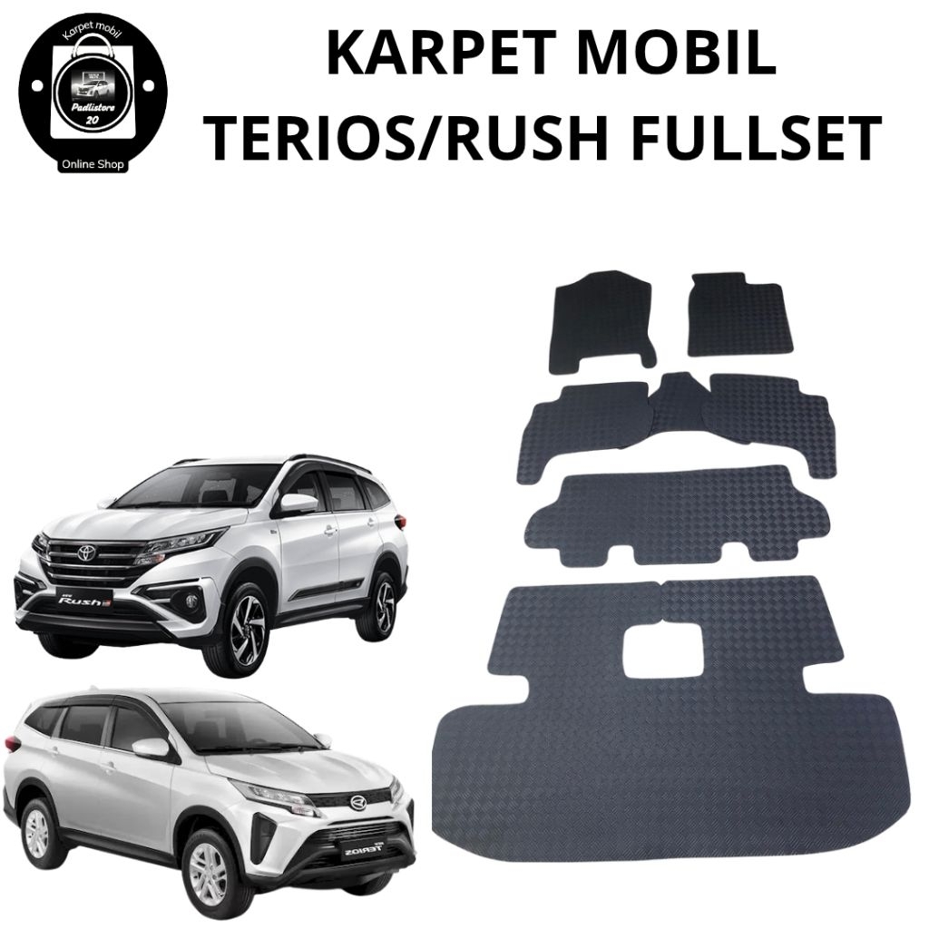 karpet lantai mobil rush / Terios all new 2019-2025 fullset