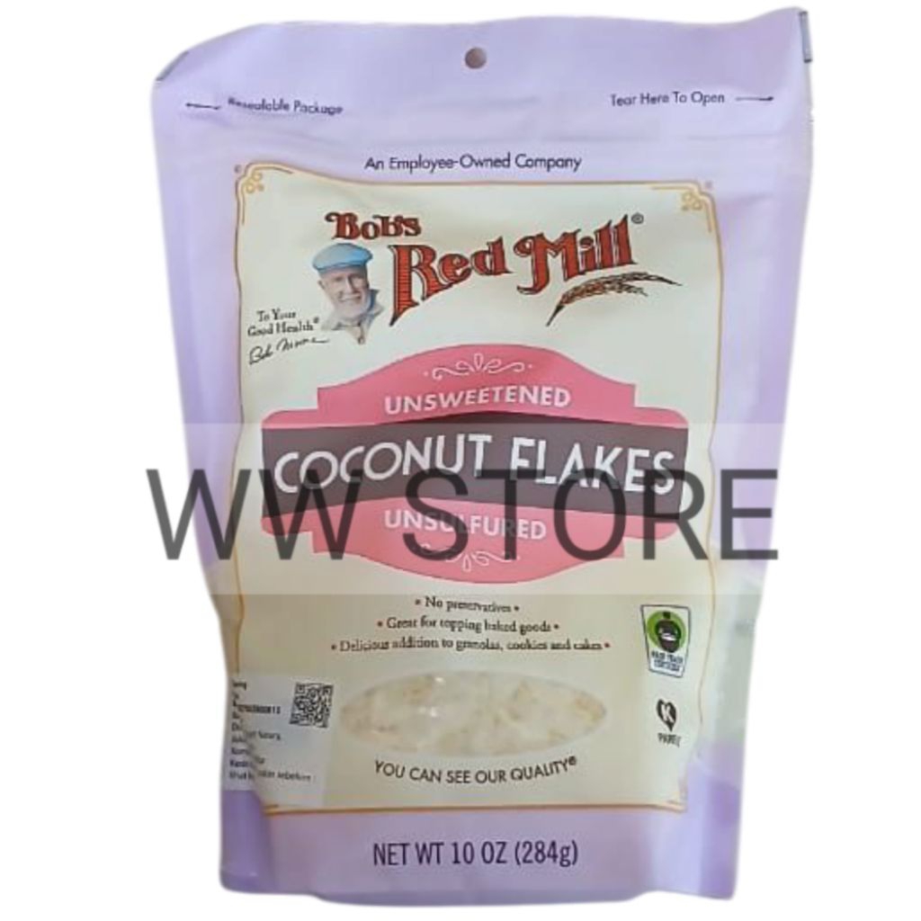 

Kelapa serut kering USA Bob's Red Mill UNSWEETENED UNSULFURED COCONUT FLAKES 284g.