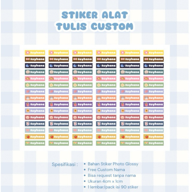 

Stiker Pensil Anak untuk sekolah | murah isi 90pcs