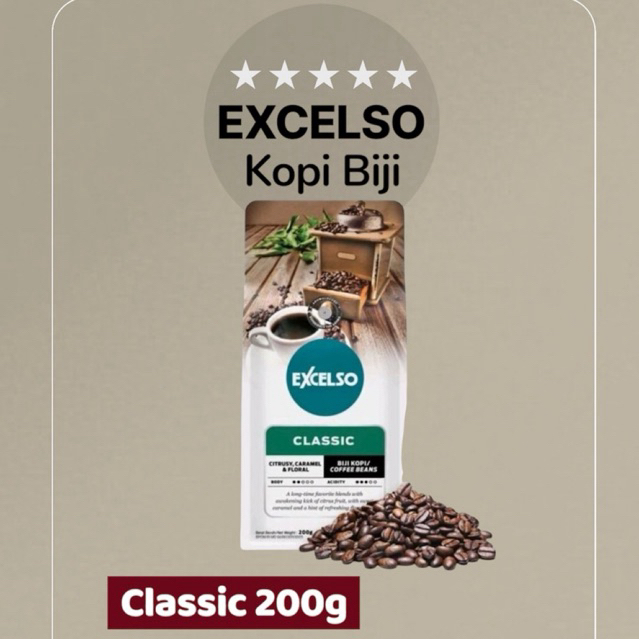 

Kopi Excelso Classic Biji 200g