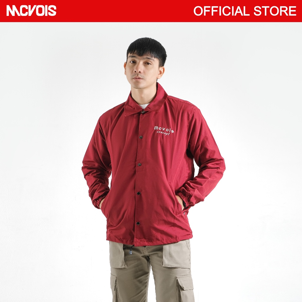 Mcvois Coach Jaket Maroon