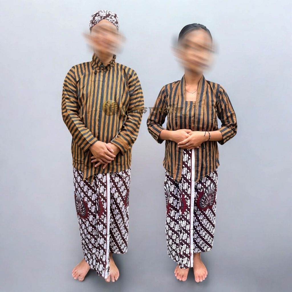 ( PREMIUM ) baju surjan lurik dewasa // kebaya lurik wanita // ukuran dewasa // lurik couple