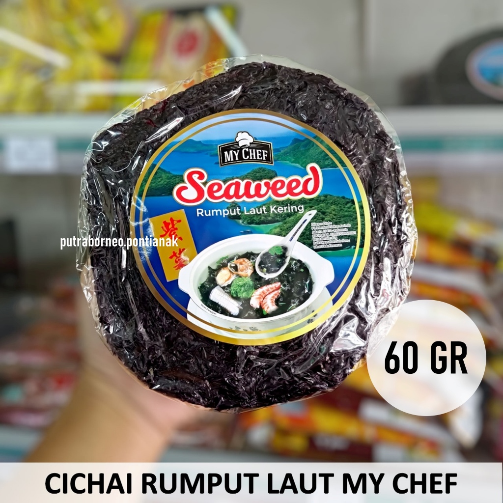 

Rumput Laut Kering 60 gr My Chef / Cichai / Cicai Siap Saji / Dried Seaweed