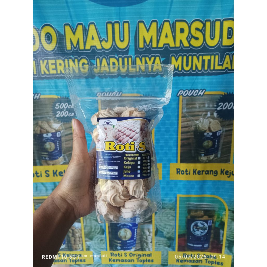 

Roti S Keju Jadul 200gr| Kerang Keju Renyah Lumer di Mulut