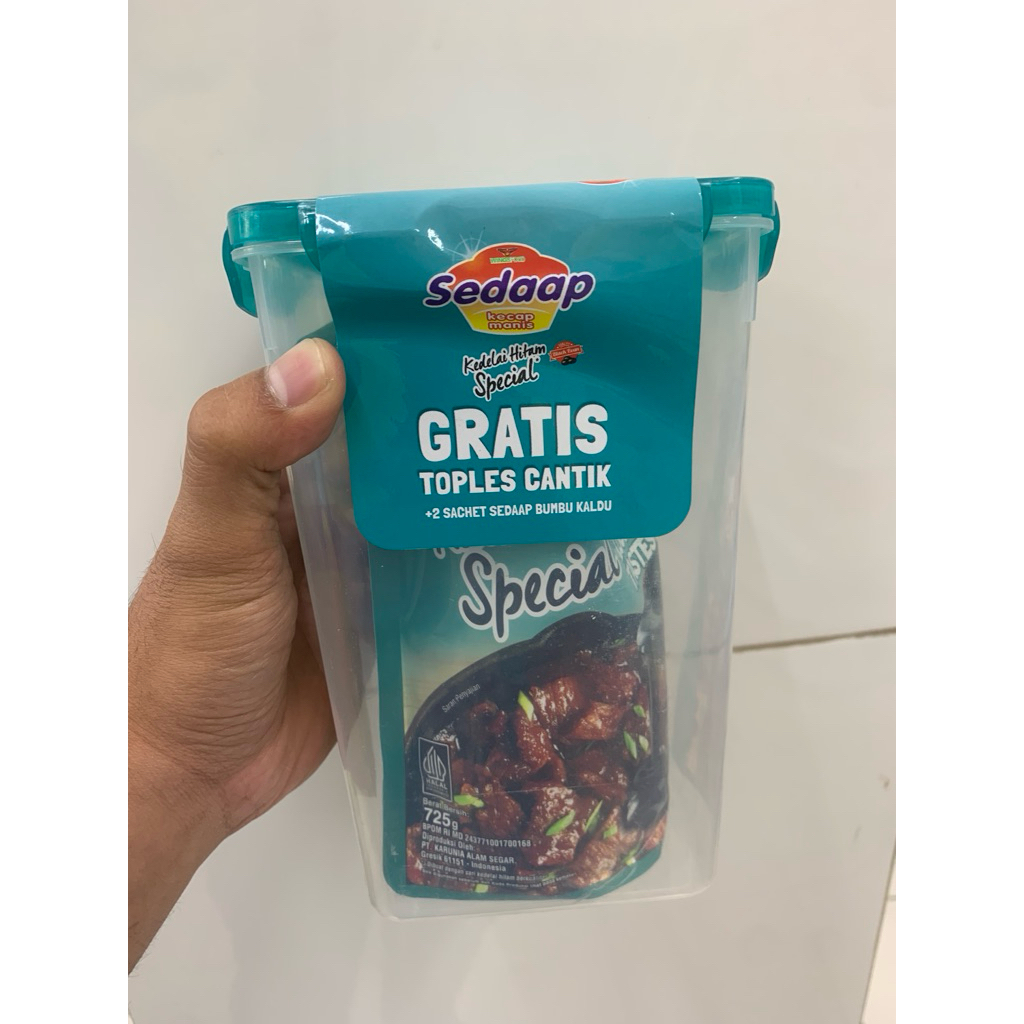 

kecap sedaap spesial 520ml gratis toples