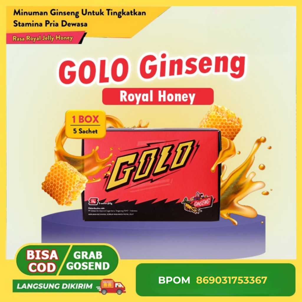 COD Mister Golo Ginseng isi 1 Sachet | Golo Ginseng Sachetan | Suplemen Pria Herbal Serbuk Rasa Jell