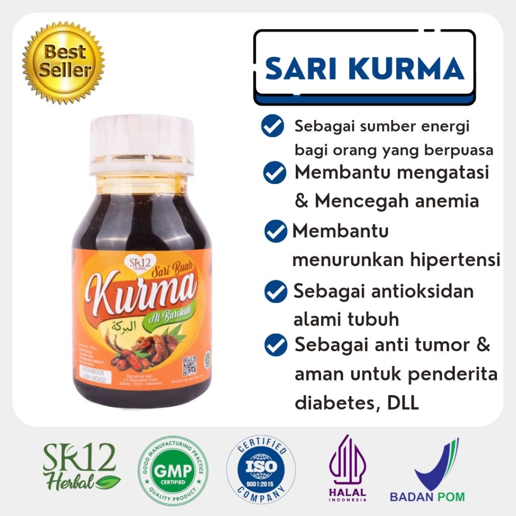 

SARI BUAH KURMA SR12 HALAL BPOM ~ KURMA RAMADHAN MENINGKATKAN IMUN TUBUH MEMELIHARA KESEHATAN