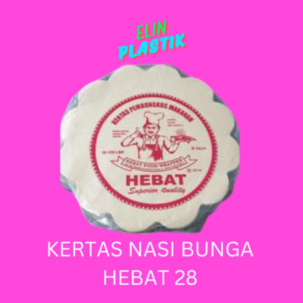 Kertas Nasi / Kertas Minyak / Kertas Nasi Hebat bunga / kertas Nasi hebat bulat / kertas Nasi hebat 