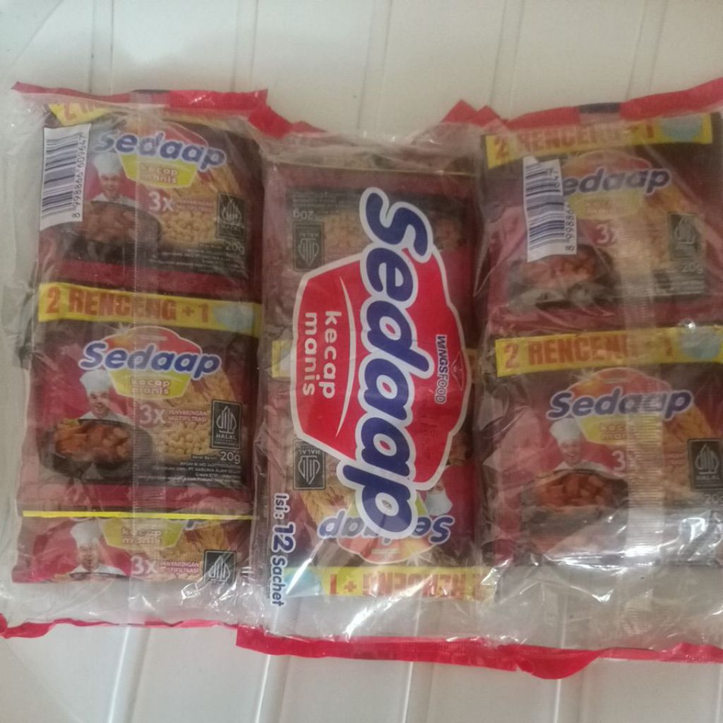 

kecap Sedaap renceng isi 6 sachet