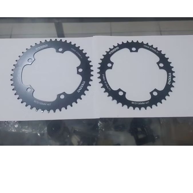 CHAINRING SINGLE SPEED 44T 46T  EXODUS HITAM BCD 130 FIXIE MTB