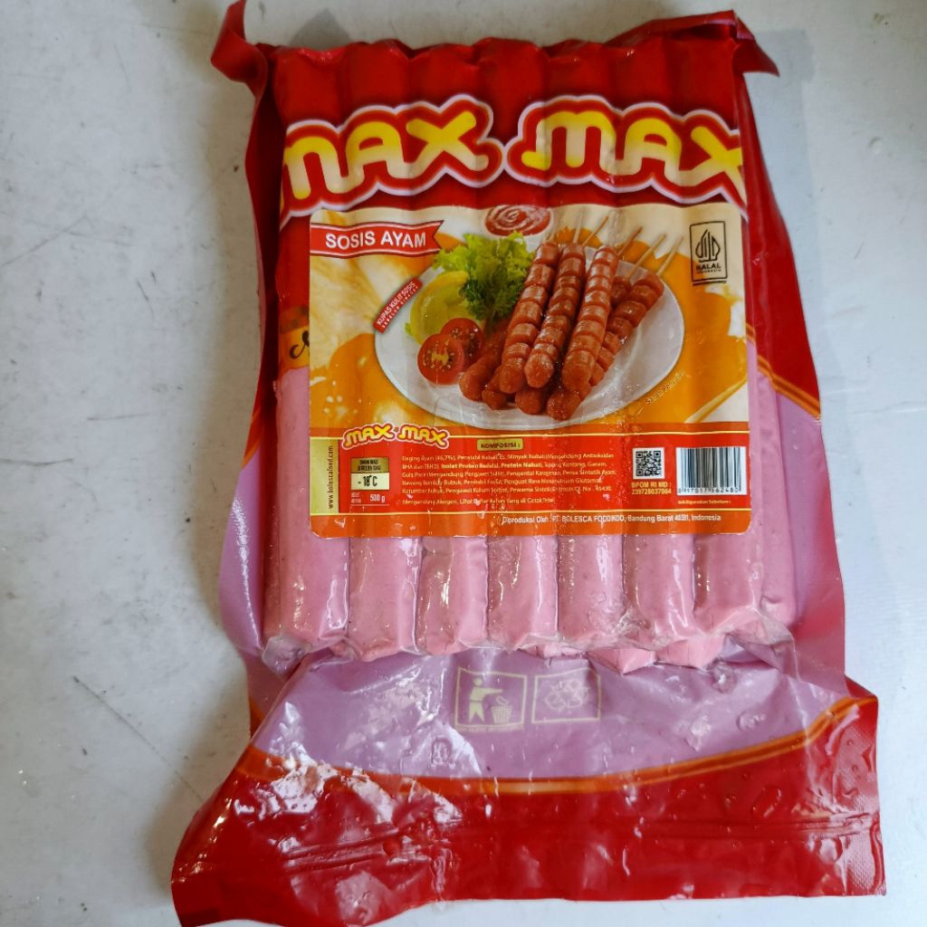 

sosis ayam merah max max 500gr