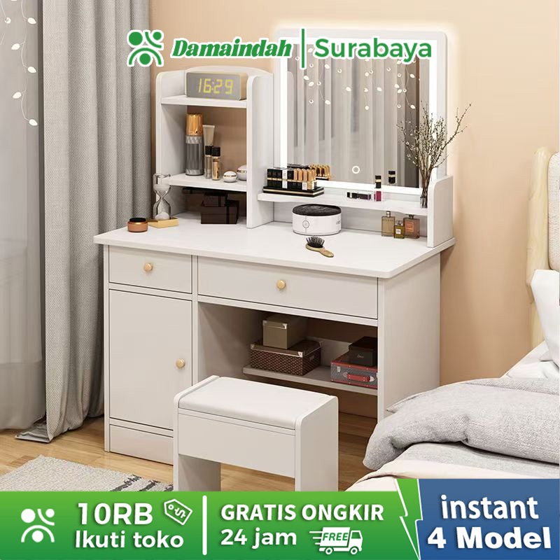 Damaindah Meja Rias / meja rias minimalis/ Meja Rias Dengan Cermin / meja rias minimalis/ Meja Penyi