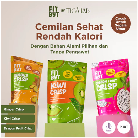 

FITBYT Snack Cemilan Sehat Keripik Buah / Keripik Buah