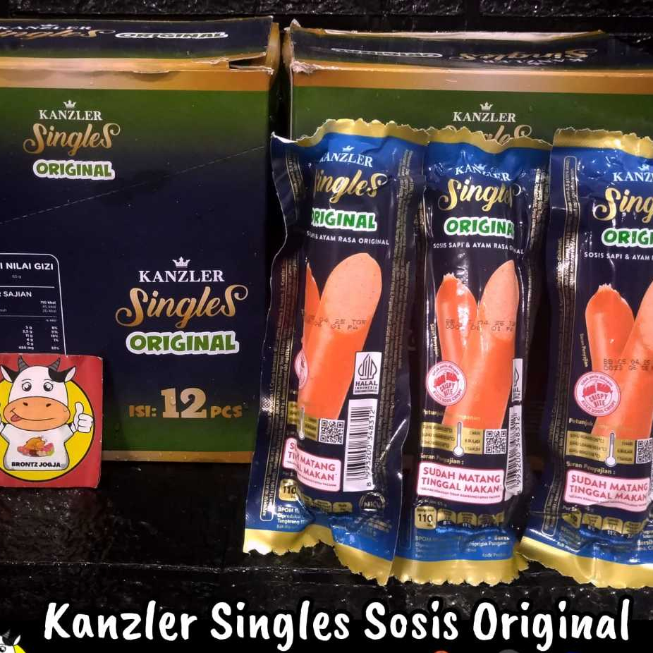 

KANZLER SINGLES SOSIS ORIGINAL 65GR - FROZEN FOOD - BRONTZ JOGJA