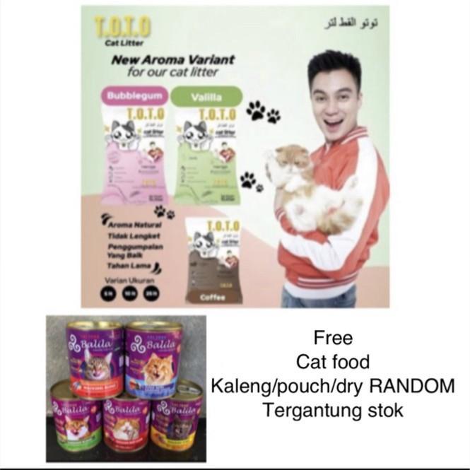 Pasir kucing TOTO 10 liter - Coffee