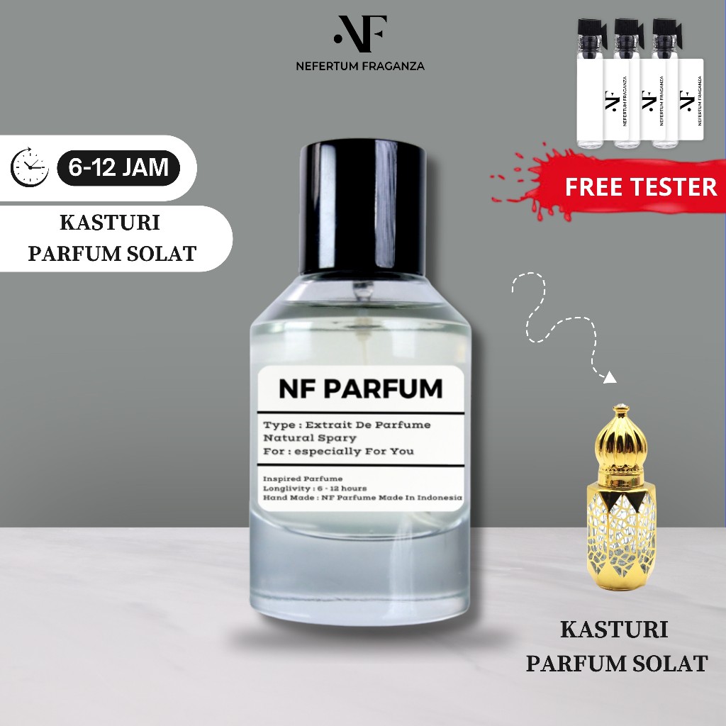 PARFUM PRIA SHOLAT TAHAN LAMA KASTURI/PARFUM PRIA TAHAN LAMA HALAL NON ALKOHOL/FARFUM SOLAT KASTURI