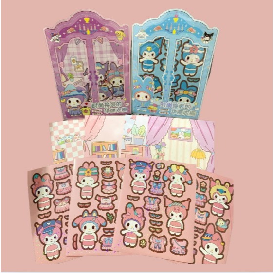 

Stiker Tempel 1 Set (8 Lembar) Karakter Lucu Stiker Dekoratif Stiker Bongkar Pasang Activity Anak