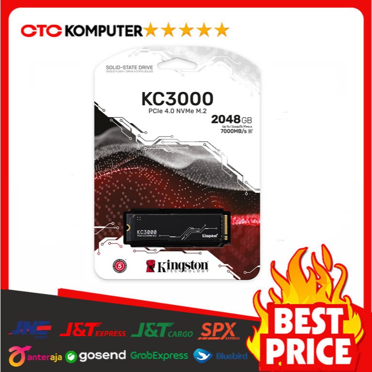 Kingston KC3000 2048GB PCIe 4.0 NVME M.2 2280 Gen4 SSD