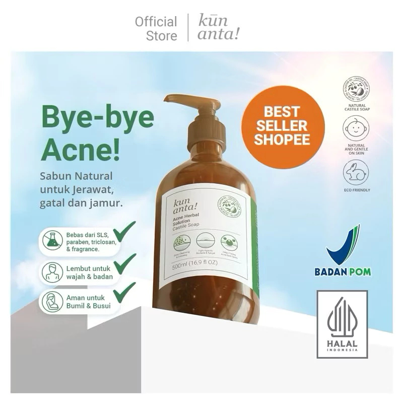 Kun Anta! Sabun Natural Jerawat / Sabun Jerawat Punggung
