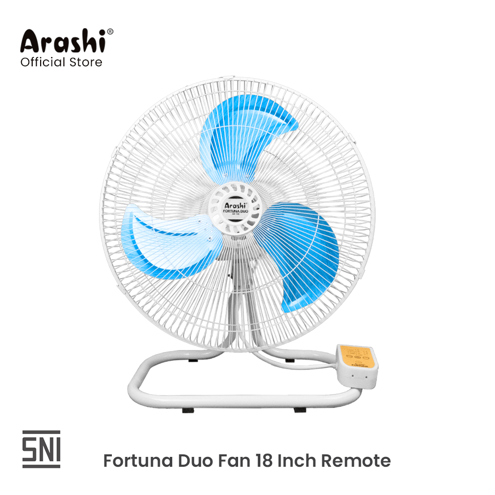 Arashi Kipas Angin Meja Dinding Remote Fortuna Duo 18inch + Remote
