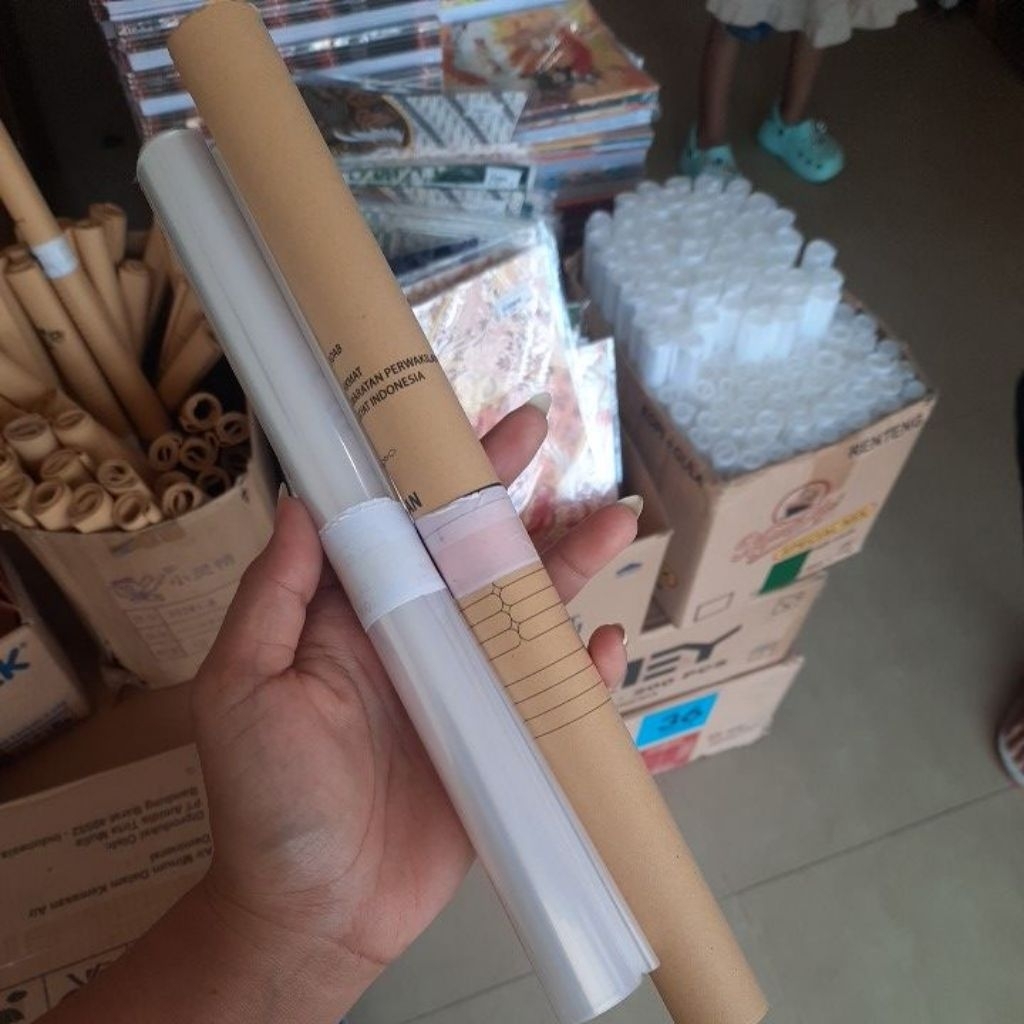 

sampul coklat dan plastik bigboss,buku std