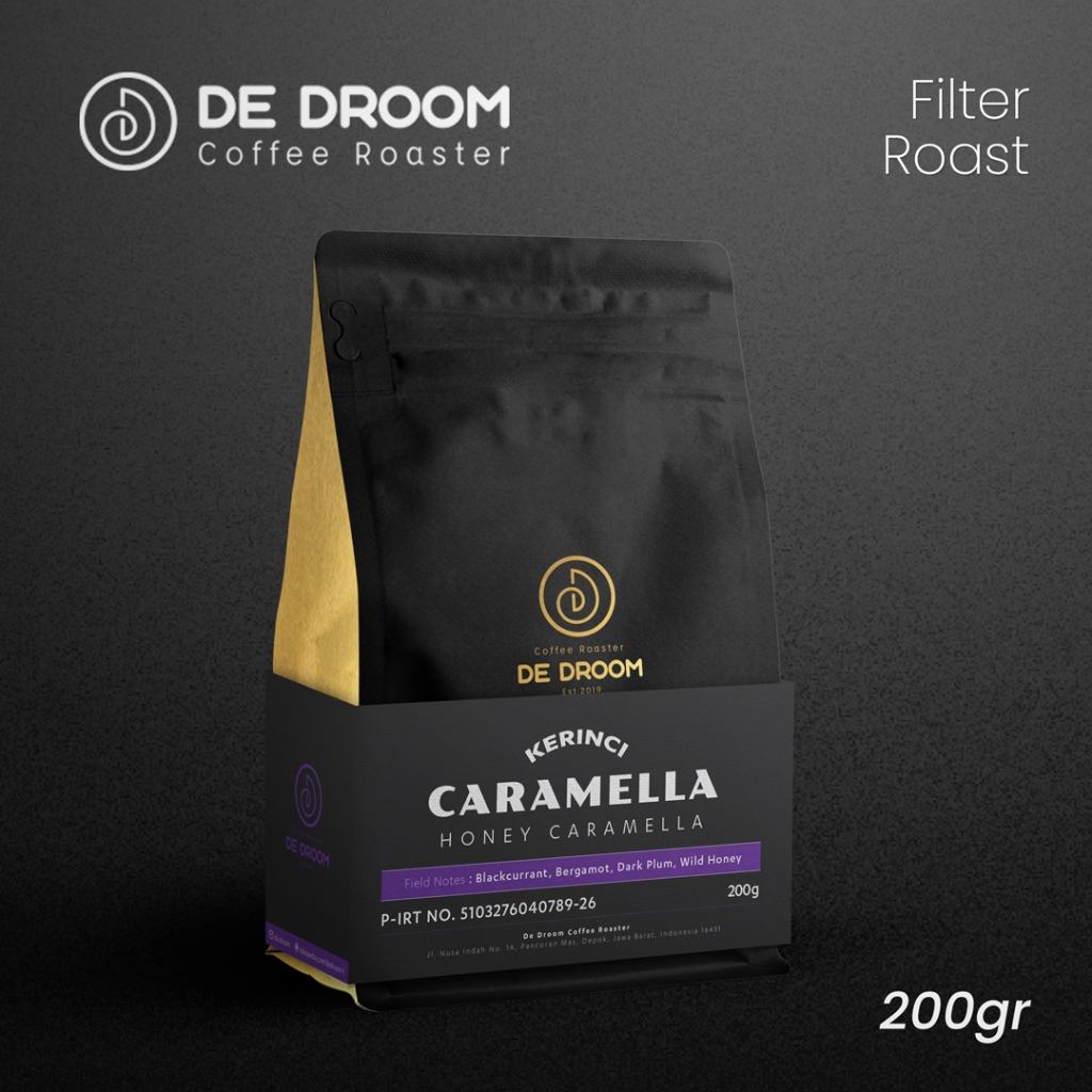 

De Droom - Arabica Jambi Kerinci Caramella Honey - Biji Kopi Filter Manual Brew
