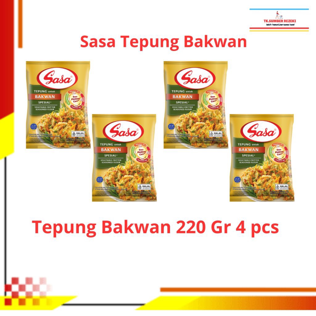 

[PAKET HEMAT ISI 4] Sasa Tepung Bumbu Bakwan Spesial Bervitamin dan Bermineral 225 Gr PROMO MURAH