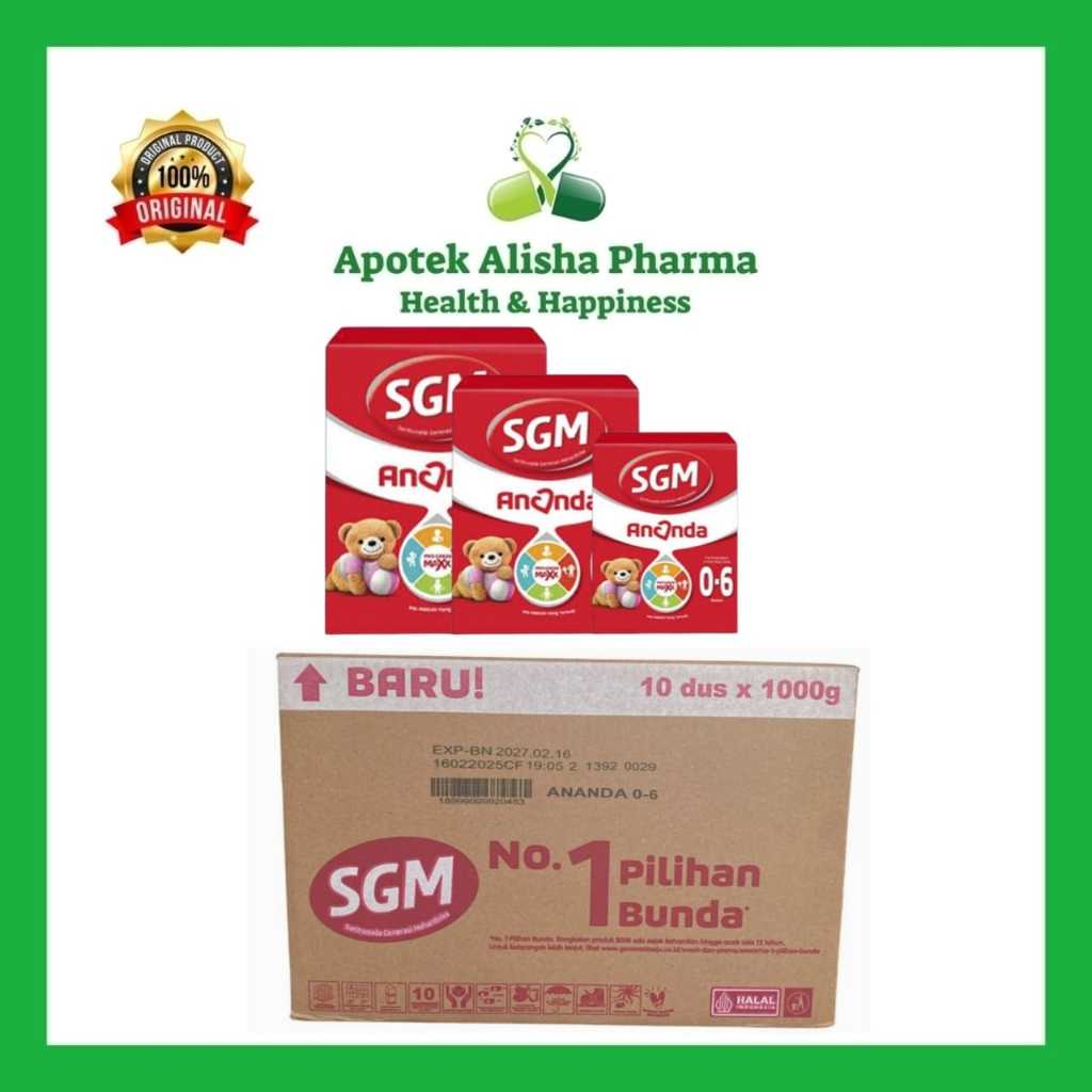 

SGM Ananda 0-6 bulan 1000gr 3 Box