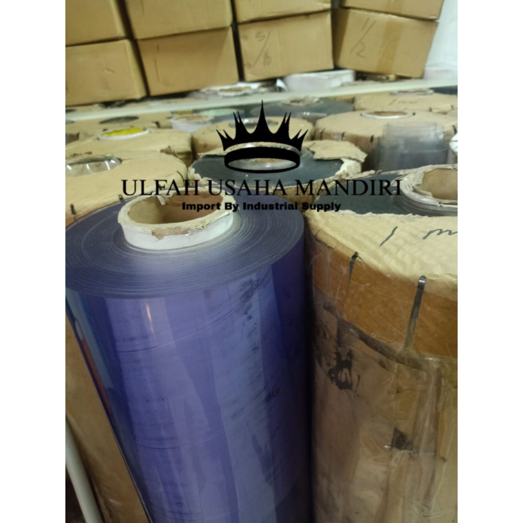 

Pvc Plastik Mika Lentur uk. 3mm x 120cm x 15mtr / PVC Plastik Mika Lentur Clear / Pvc Curtain Clear