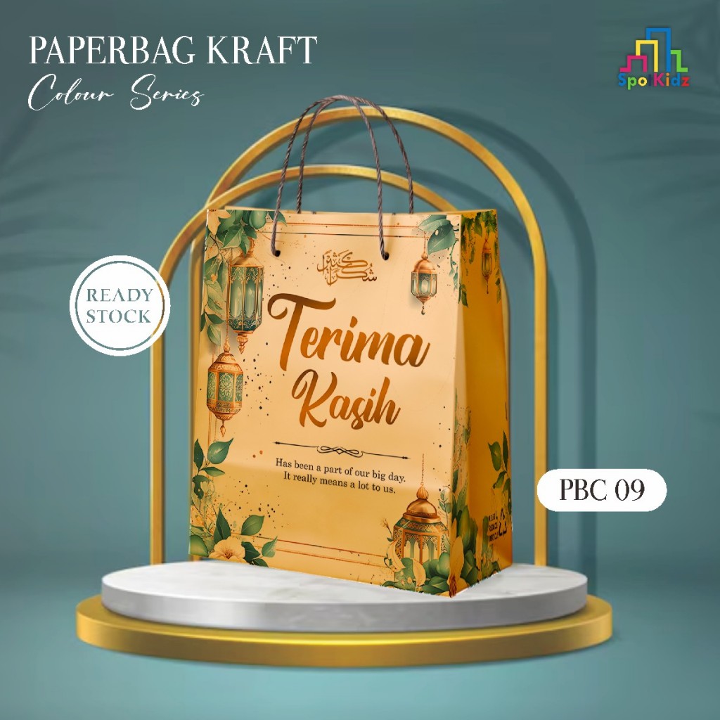 

PAPER BAG MOTIF READY STOCK ECERAN - PAPER BAG MURAH - TAS HAJATAN / TAS KADO ULANG TAHUN MOTIF PBC