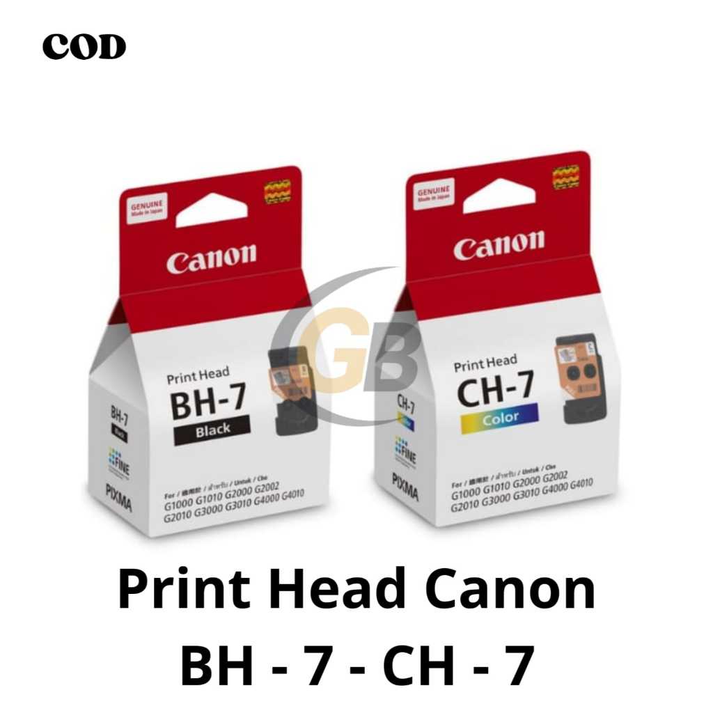 MURAH Print Head Cartridge Canon BH-7 Black CH-7 Color Pengganti CA91 CA92