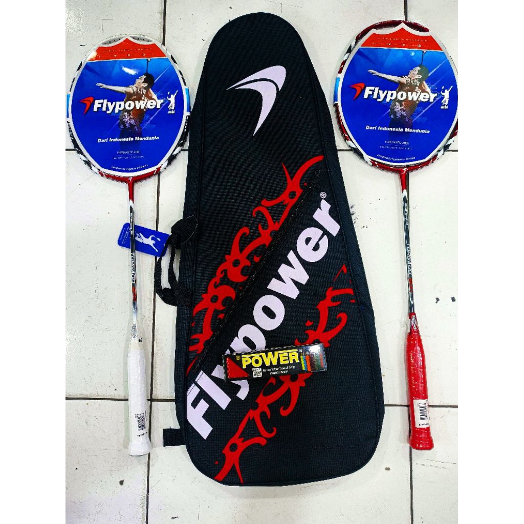 Raket Flypower tornado 800/900 ORI BONUS TAS , KAOS, DAN GRIP