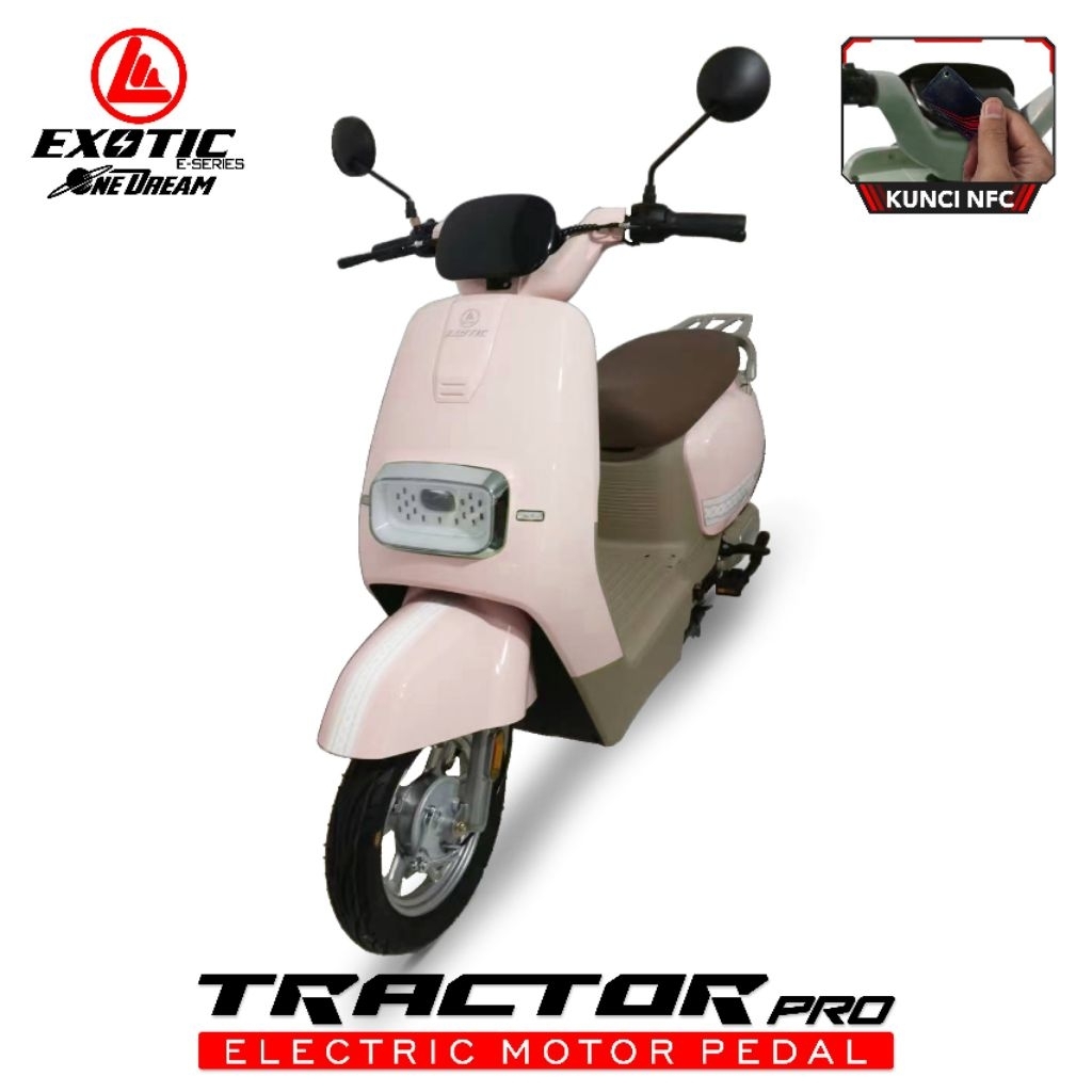 SEPEDA LISTRIK EXOTIC TRACTOR PRO TERBARU BERGARANSI RESMI