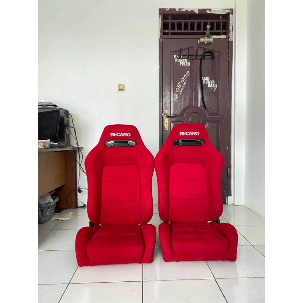 Jok mobil racing RECARO SR3 bahan suede