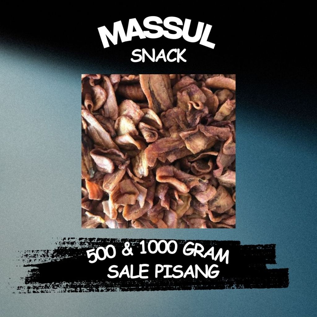 

[500 gram & 1000 gram] Sale Pisang Maknyus Crispy Kering Premium