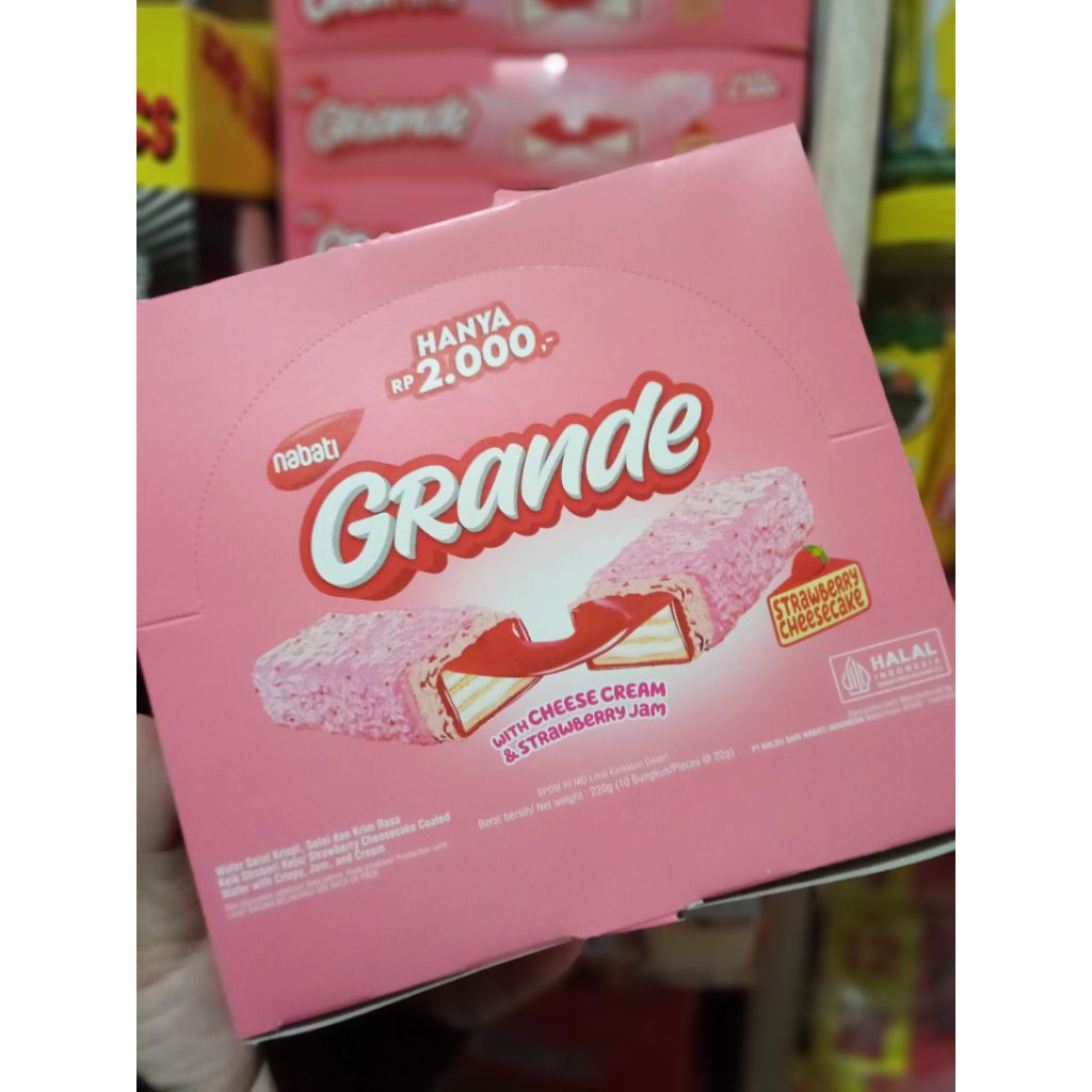

Nabati grande pink/Grande pink strawberry/nabati grande strawberry cheesecream