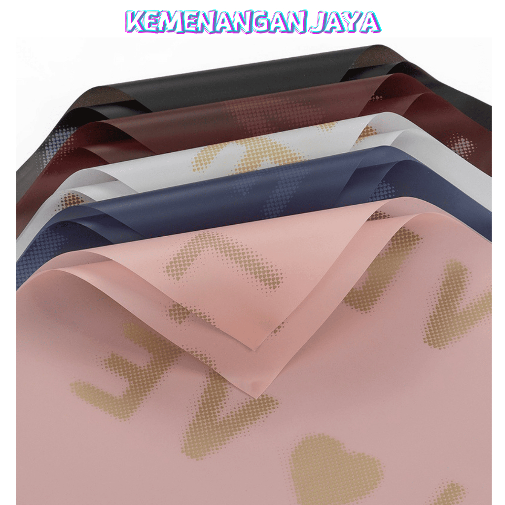 

Isi 20 LEMBAR Kertas Buket Bunga Motif Love Kertas Bunga Cellophane Flower Wrapping KB060