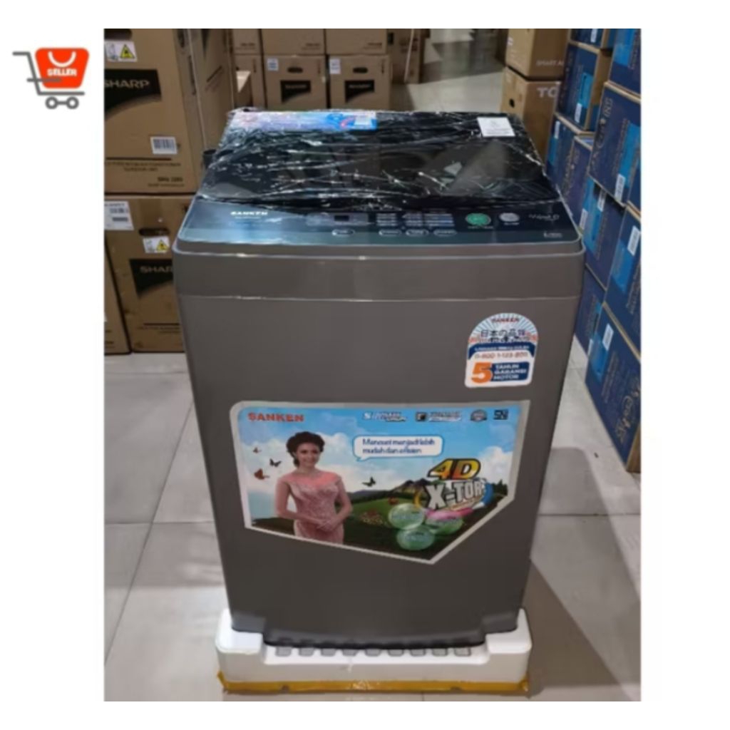 MESIN CUCI SANKEN 8KG 1 TABUNG AW-S832HBK