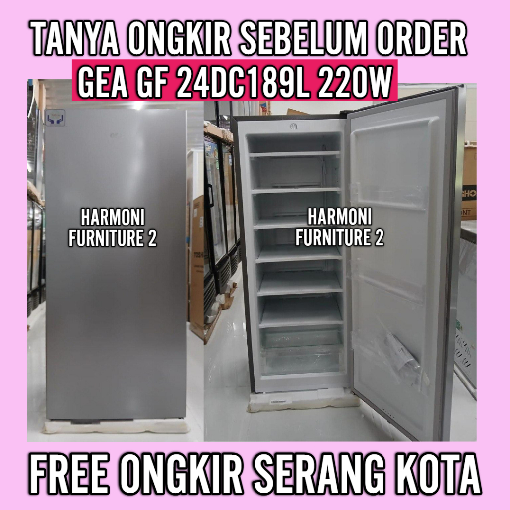KULKAS FREEZER GEA 6 RAK GF 24DC 189L KULKAS ES BATU FREEZER GEA 6 RAK KULKAS PEMBEKU ES BATU GEA 6 