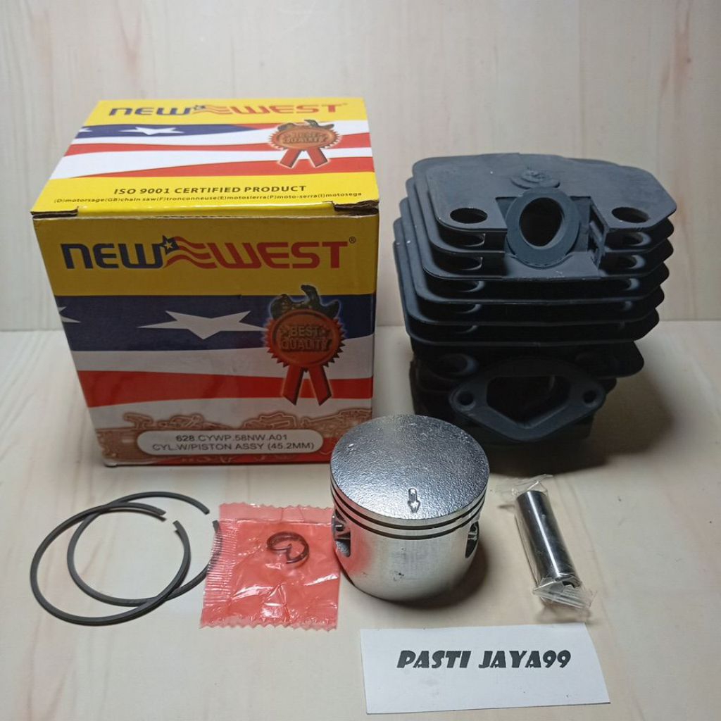 blok cylinder chainsaw new West 5200/5800 original