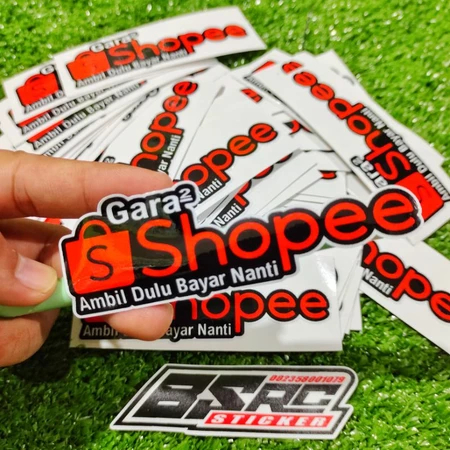 

(READY) STIKER SHPEE HASIL CUTING UKURAN 5X10 BISA REQUES